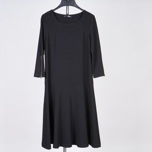 B. Yu Black Midi Dress Size S